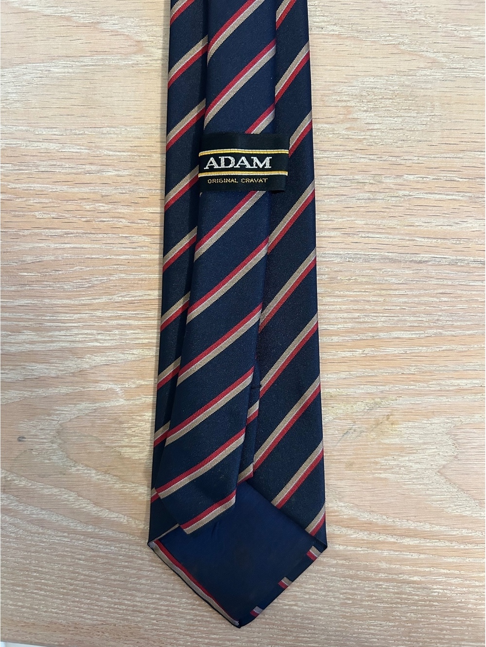 Adam Original Navy Blue Striped Cravat